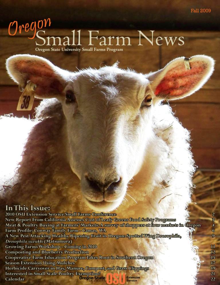 Small Farm News: Fall 2009