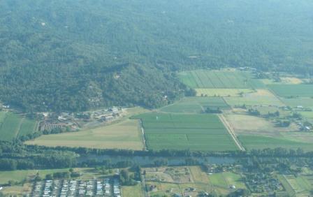 Aerial view of Fort Vannoy Farm