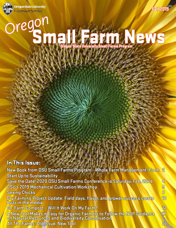 Small Farm News: Fall 2019