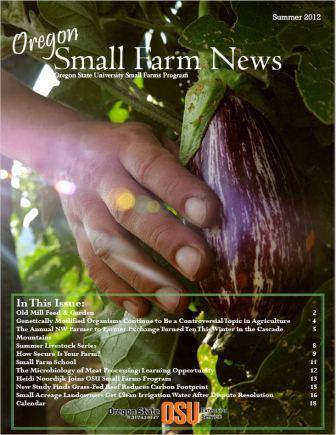 Small Farm News: Summer 2012