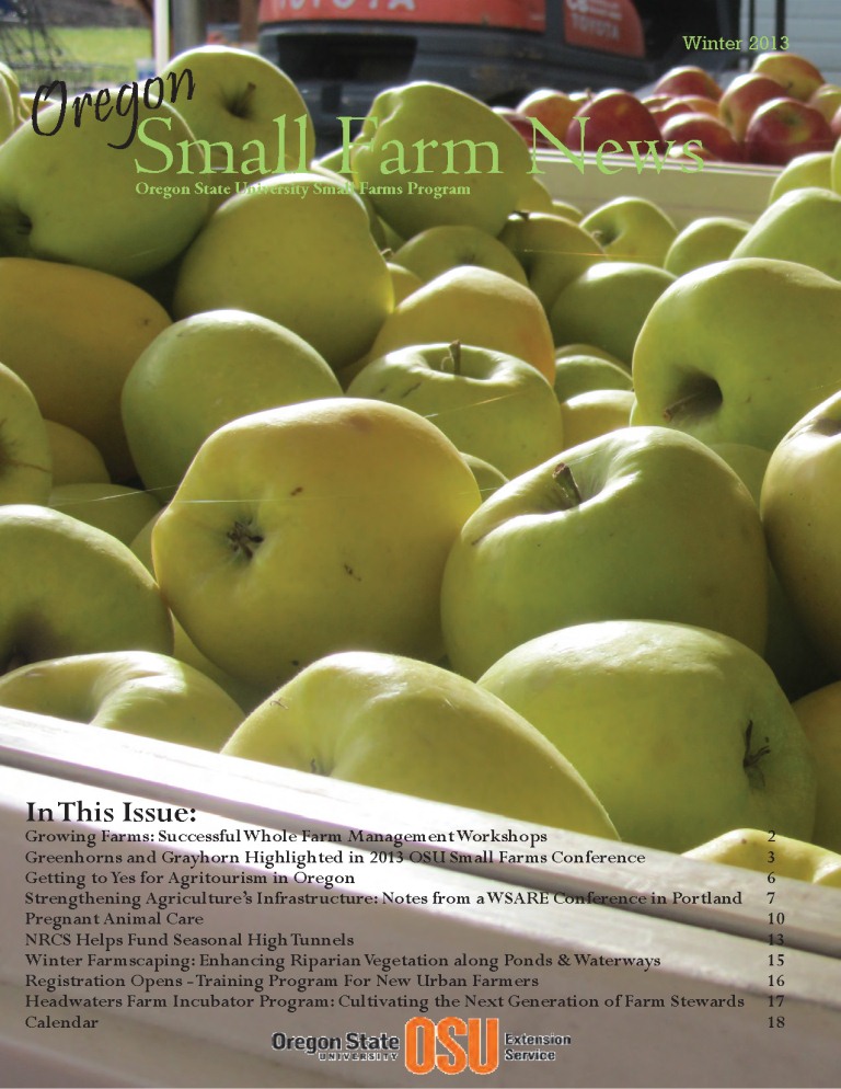 Small Farm News: Winter 2013